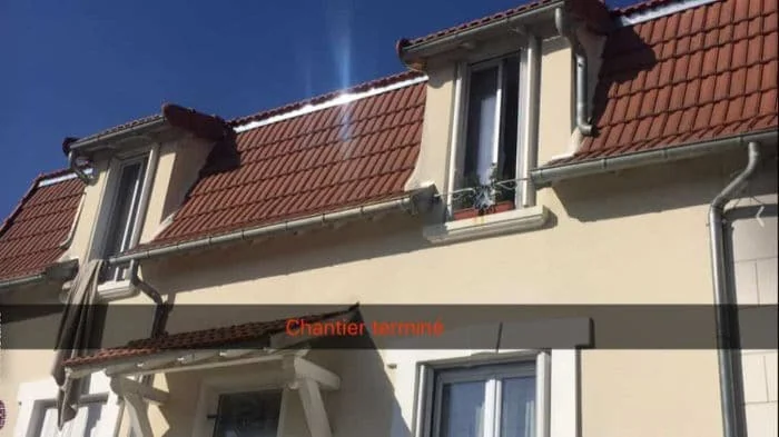 Chantier de couverture livré, propre et fini