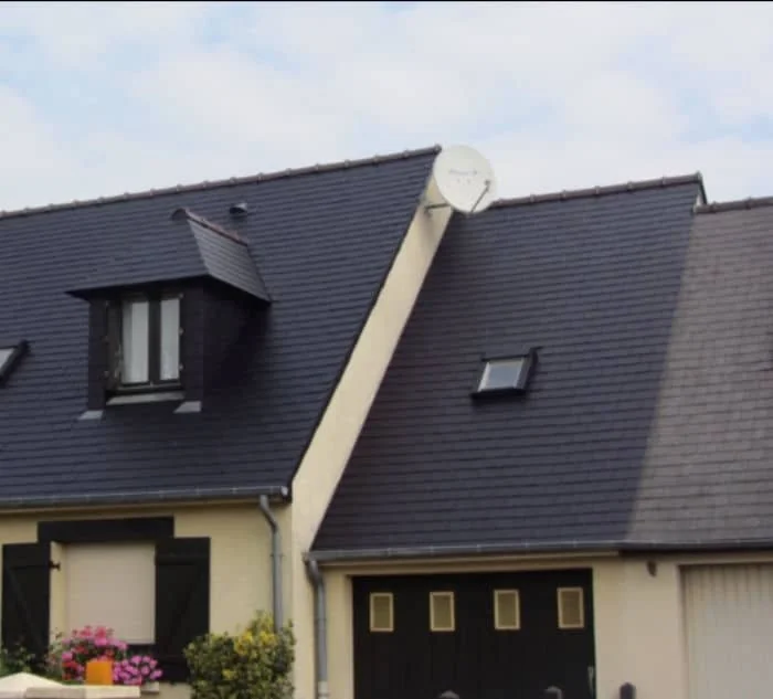 Toiture ardoise rénovée — BS Couvreur près de Hermes