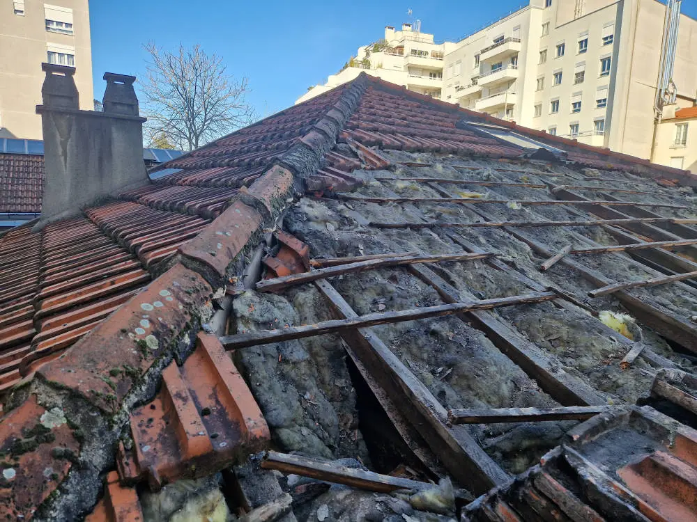 Toiture avant intervention de BS Couvreur